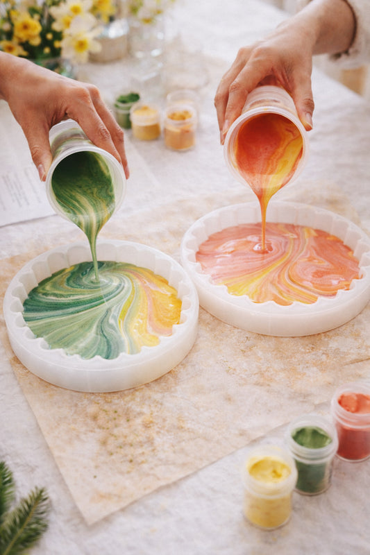 Bloomy Coasters ~ A Spring Pour!